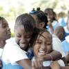 Ricardo Makyn/Staff Photographer.
Jessie Ripoll Primary School students celebrate after completing their GSAT Exams at the School on Friday.