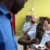 Gladstone Taylor / Photographer

degree students from Western Carolina University on their alternative spring break programme were invited to try various different foods / snacks available in jamaica yesterday afternoon at the Y.O.U office on south camp road