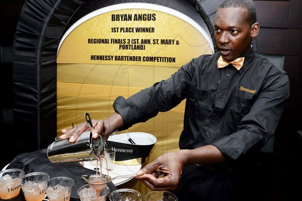 Winston Sill/Freelance Photographer
Hennessy 250th Anniversary Bartender Competition Finale, held at J. Wray and Nephew Head Office, Dominica Drive, New Kingston on Thursday night January 29, 2015.