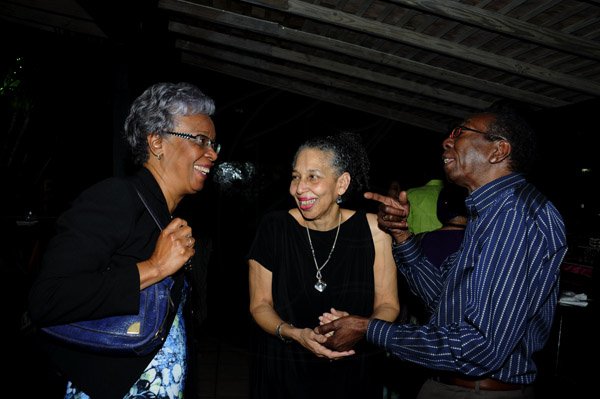 Winston Sill / Freelance Photographer
Justice Hillary Phillips celebrates her Birthday with Family and Friends with a party, held at Puls8, Trafalgar Road on Sundaynight March 3, 2013. Here are Dr. Sonia Thomas (left); Justice Phillips (centre); and Prof. Barrie Hanchard (right).