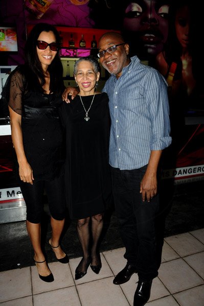 Winston Sill / Freelance Photographer
Justice Hillary Phillips celebrates her Birthday with Family and Friends with a party, held at Puls8, Trafalgar Road on Sundaynight March 3, 2013. Here are Romae Gordon (left); Justice Phillips (centre); and Kingsley Cooper (right).