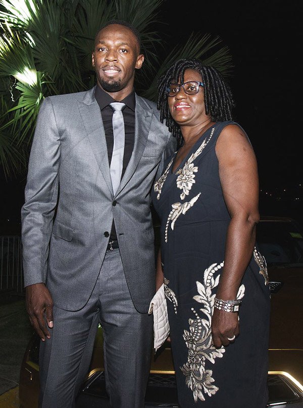 Darien Robertson Usain Bolt and his mother Jennifer