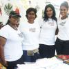 Paul Williams/Gleaner Writer
Roti Festival
Left to right: Christina Rambhajan, Barbara Persuad, Anuradha Maharaj and Rani Maharaj, were on hand to promote their 'Yaad Since 1845' T-shirt at the National Council for Indian Culture in Jamaica's Indian Arrival Day and Roti Festival on Sunday, May 6, at Chedwin Park, St Catherine.