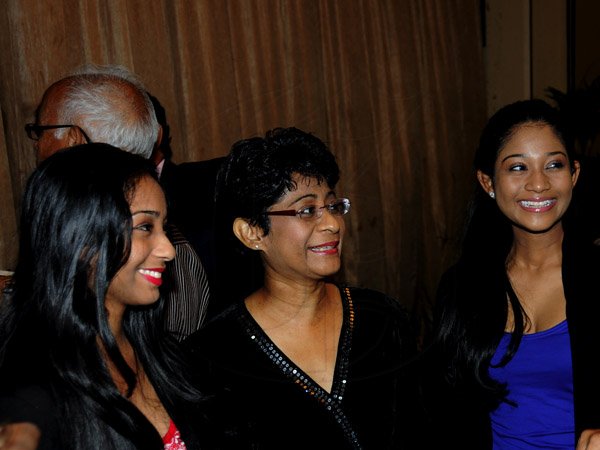 Winston Sill / Freelance Photographer
The National Council for Indian Culture in Jamaica host Cocktail Reception in honour of Vishu Tolan, held at Jamaica Pegasus Hotel, New Kingston on Sunday night March 3, 2013. Here are Charmaine Biersay (centre) and her two daughters Chantelle (left); and Rachelle (right).