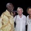 Janet Silvera Photo
 
Former Prime Minister P.J. Patterson (left), Michele Rollins (centre) and Tony Harrison at the final night function of the Jamaica Investment Forum at Rollins' Rose Hall Great House last Thursday night in Montego Bay