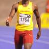 Ricardo Makyn/Staff Photographer
 Raheeem Robinson of Wolmers winner of the Boys' 100 Meter Class 2 at the Boys and Girls Champs 2012