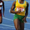 Ian Allen/Photographer
Jodean Williams of St.Mary High winning heat 4 of the Class 1 girls 200m on day two of Champs 2013.