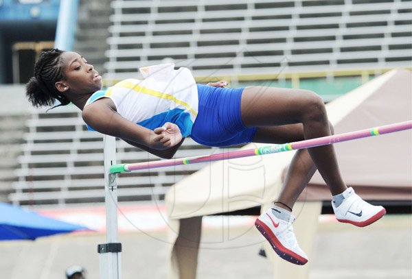 Gabrielle Foster of Convent of Mercy Alpha winner of the Girls Class 3 High Jump with of  leap of 1.68 Metres