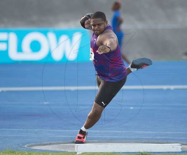 Gladstone Taylor / Photographer
JAAA National Senior Championships held at the National Stadium on Friday, June 23, 2017

Odayne Richards shotput finals winner with a distance thrown of 21.29m