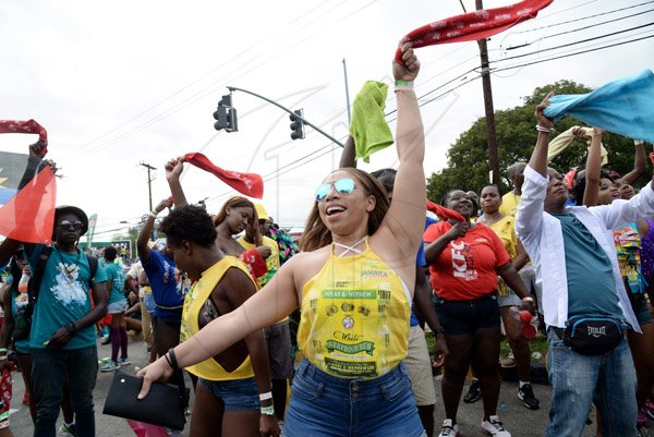 Jermaine Barnaby/Freelance Photographer
Revellers at Jamaica carnival road march on Sunday, April 23, 2017.