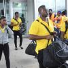Ricardo Makyn/Staff Photographer
World Junior Team arrives at the Norman Manley International Airport from Barcelona Spain on Monday 16.7.2012