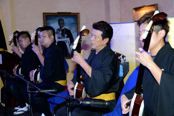 Winston Sill/Freelance Photographer
 Japanese Embassy host Tsugaru Shamisen Concert "Abeya', held at Kings House, Hope Road on Thursday night October 2, 2014.