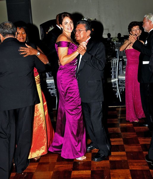 Winston Sill / Freelance Photographer
Lascelles Chin and his wife Eileen take to the dance floor at the Jamaica Chambers of Commerce 30th anniversary charity ball at the Jamaica Pegasus in new Kingston on Saturday.



annual
The Civic Affairs Committee of the Jamaica Chamber of Commerce 30th annual Grand Charity Ball,  held at the Jamaica Pegasus Hotel, New Kingston on Saturday night November 5, 2011.