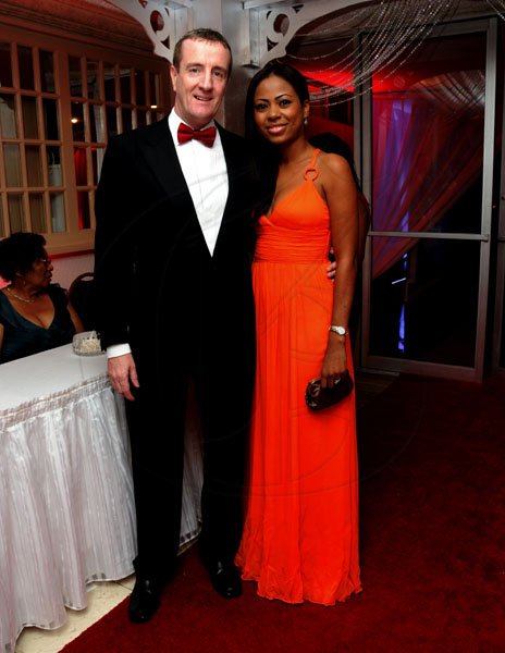 Winston Sill / Freelance Photographer
Check out the cute couple, Digicel Jamaica CEO Mark Linehan and his wife Leisha.

The Civic Affairs Committee of the Jamaica Chambern of Commerce 30th annual Grand Charity Ball, held at the Jamaica Pegasus Hotel, New Kingston on Saturday night November 5, 2011.