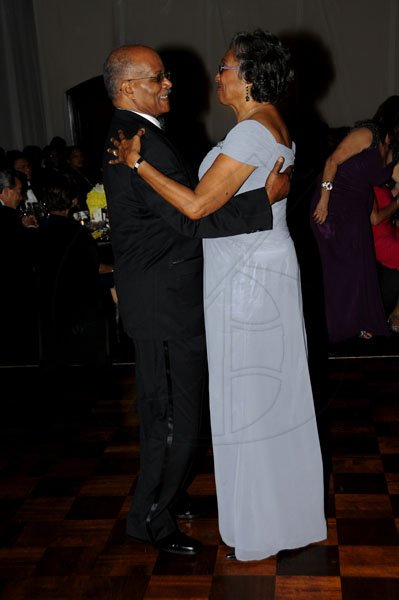 Winston Sill / Freelance Photographer
The Jamaica Chamber of Commerce (JCC) Civic Affairs Committee annual Grand Charity Ball, held at the Jamaica Pegasus Hotel, New Kingston on Saturday night November 3, 2012. Here are Sir Kenneth and Lady Rheima Hall.