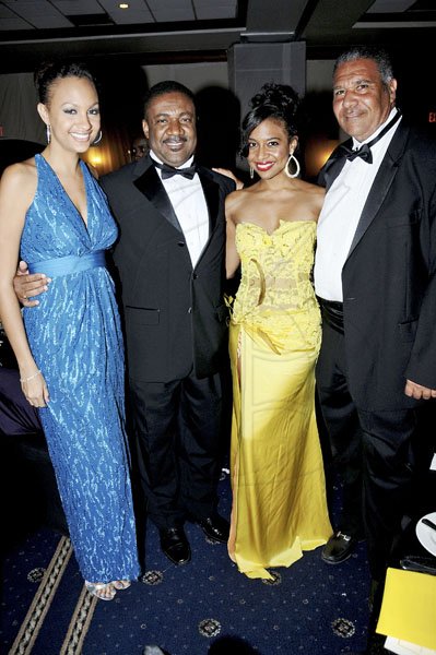 Winston Sill / Freelance Photographer
The Jamaica Chamber of Commerce (JCC) Civic Affairs Committee annual Grand Charity Ball, held at the Jamaica Pegasus Hotel, New Kingston on Saturday night November 3, 2012. Here are Amanda McCreath (left); Minister Phillip Paulwell (second left); Danielle Brown (second right); and Saleem Lazarus (right).