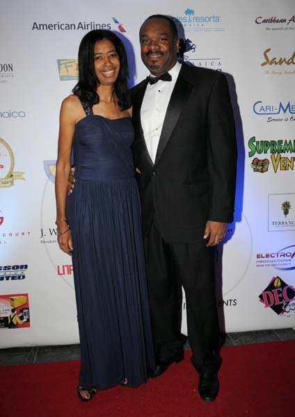 Winston Sill/Freelance Photographer
The Jamaica Chamber of Commerce (JCC) Civic Affairs Committee present its annual Grand Charity Ball, under the theme "Dream the Possible  Dream", held at the Jamaica Pegasus Hotel, New Kingston on Saturday night November 2, 2013.Here are Winston Lawson and wife ---???.