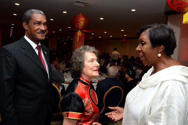 Winston Sill/Freelance Photographer
The Jamaica China Freindship Association (JCFA) Banquet, celebrating the 65th Anniversary of the Founding of The People's Republic of China, held at Jamaica Pegasus Hotel, New Kingston on Sunday night October 26, 2014.
