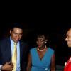 Winston Sill / Freelance Photographer
Major General Antony Anderson, Chief of Defence Staff host Cocktail Party,held at the Flagstall Officers' Mess, Up Park Camp on Saturday night December 1, 2012. Here Andrew Holness (left), opposition leader; Juliet Holness (centre); and Major Gen. Anderson (right).