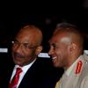 Winston Sill / Freelance Photographer
The Jamaica Defence Force (JDF) annual Open Air Carol Service 2011, held at Up park Camp on Tuesday night December 13, 2011.Here are Governor General Sir Patrick Allen (left); and Major General Antony Anderson (right), Chief of Defence Staff, JDF.