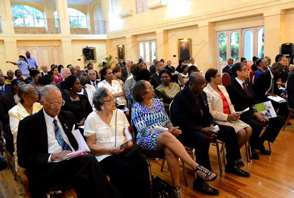 Winston Sill/Freelance Photographer
The Jamaica Institute of Management (JIM) Limited presents the JIM  2013 Manager of the Year Award Ceremony, held at King's House on Thursday evening May 29, 2014. Here is a section of crowd.