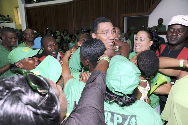 Norman Grindley/Chief Photographer
Andrew Holness arrived at the Jamaica Labour party annual conference held at the Jamaica conference centre downtown Kingston November 18, 2012.