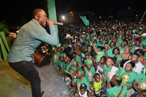 Ian Allen/Photographer
Jamaica Labour Party(JLP) Mass meeting in Old Harbour, St.Catherine.