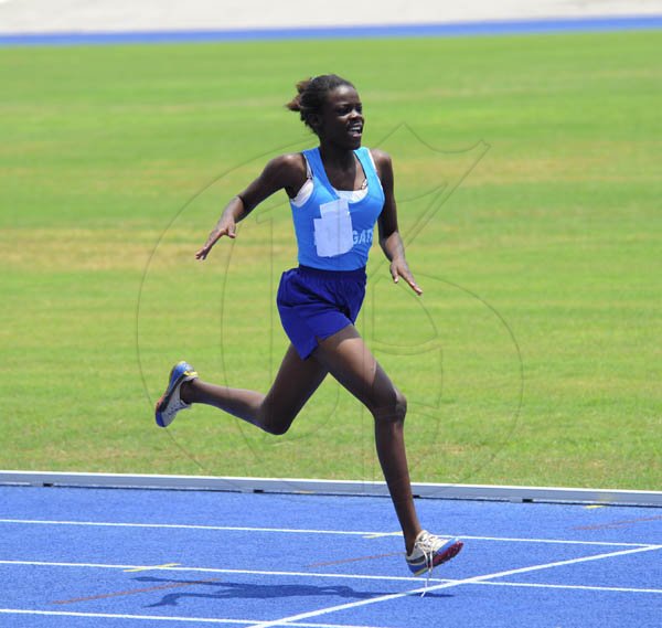 Ricardo Makyn/Staff Photographer
Junior High Schools track and field Championsips  2012 at the National Stadium day one at the National Stadium on Thursday 19.4.2012