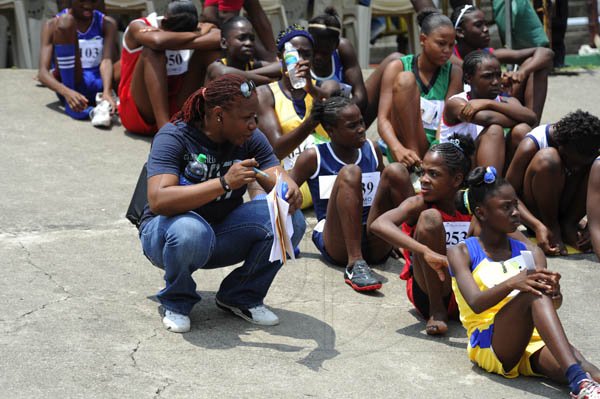 Ricardo Makyn/Staff Photographer
Junior High Schools track and field Championsips  2012 at the National Stadium day one at the National Stadium on Thursday 19.4.2012