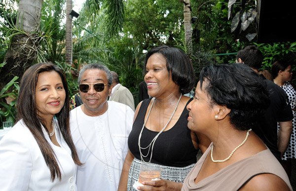 Winston Sill/Freelance Photographer
Kenny Benjamin host Brunch in honour of his OJ Award, held at Montgomery Road, Stony Hill on Monday October 21, 2013. Here are Sheila Benjamin-McNeill (left); Evon Williams (second left); Jennifer Griffiths (second right); and Joan Gordon-Webley (right).