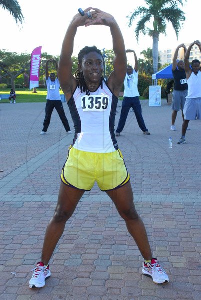 Colin Hamilton/Photographer                                                                                                                                                   The always energetic Kim-Marie Spence who were it not for serious frost-bites, almost made it to the South Pole.                                                                                                                Kingston City 5K Run - March 10 - Emancipation Park