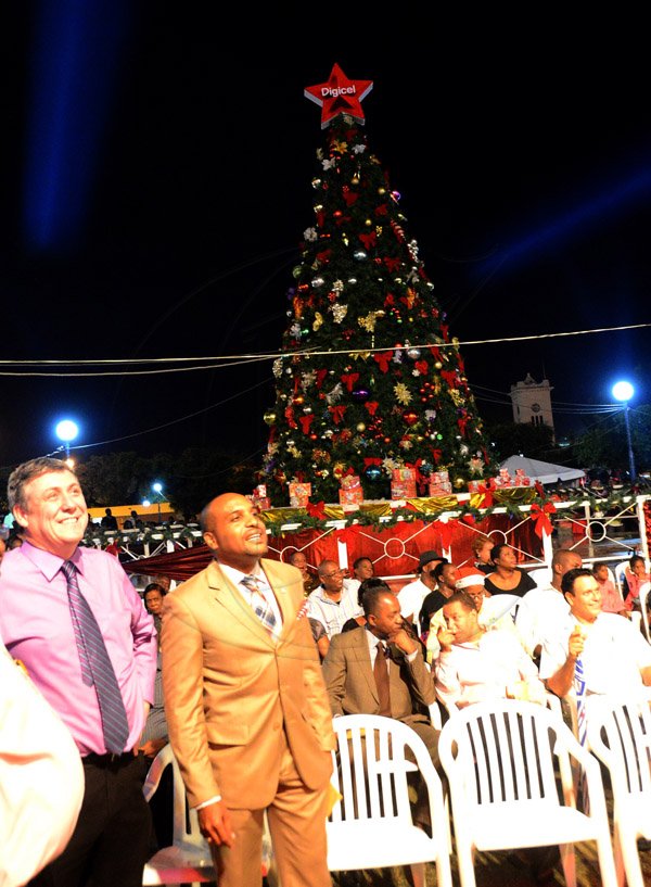 Winston Sill/Freelance Photographer
Kingston and St. Andrew Corporation (KSAC) Christmas Tree Lighting Ceremony and Concert, held at St. William Grant Park, Downtown, Kingston on Wednesday night December 3, 2014.