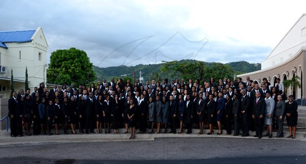 Winston Sill/Freelance Photographer
The Council of Legal Education, Norman Manley Law School Ceremony for The Presentation of Graduates, held at the Karl Hendrickson Auditorium, Jamaica College, Old Hope Road on Saturday night September 27, 2014. Here is the Graduating Class.