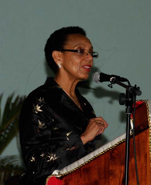 Winston Sill/Freelance Photographer
The Council of Legal Education, Norman Manley Law School ceremony for The Presentation of Graduates, held at UWI, Mona Campus on Saturday night September 28, 2013. Here is Sen. Hon. Allyson Maynard Gibson, Attorney General and Minister of Legal Affairs, The Bahamas.