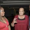 Rudolph Brown/Photographer
Dr Barbara Gloudon, (centre) chat with Rochey Allen and his wife Doreen at the Lay Magistrates Association of Jamaica (Kingston Chapter) Annual Banquet at the Wyndam Kingston Hotel on Saturday, September 24-2011