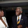 Rudolph Brown/Photographer
Joan McDonald, (left) chat with Laker Levers and Dr Paulette MeGregor at the Lay Magistrates Association of Jamaica (Kingston Chapter) Annual Banquet at the Wyndam Kingston Hotel on Saturday, September 24-2011