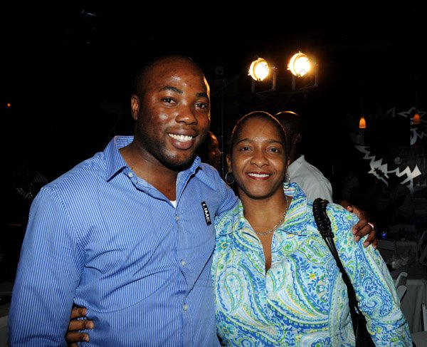 Winston Sill/Freelance Photographer
LIME Jamaica host reception to announce sponsorship of Comedy Shows, held at Fiction Lounge, Market Place, Constant Spring Road on Wednesday night May 22, 2013. Here are LIME's Nathaniel Palmer (left);  and Natalie Rush (right).