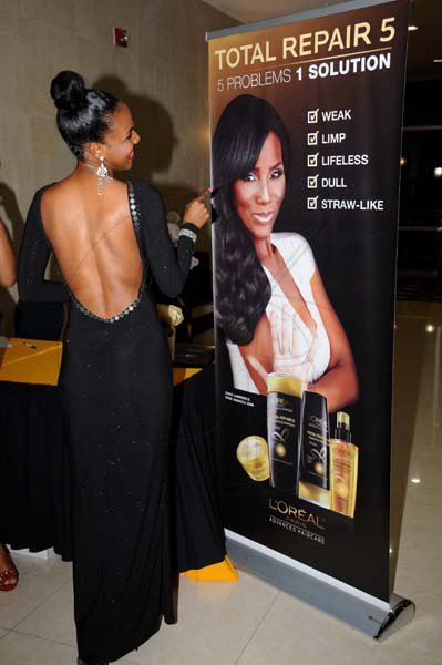 Winston Sill/Freelance Photographer
Media Launch and Launch of Sara Lawrence as Brand Ambassador for the L'Oreal Advanced HairCare Line, held at the Jamaica Pegasus Hotel, New Kingston on Wednesday night October 9, 2013.