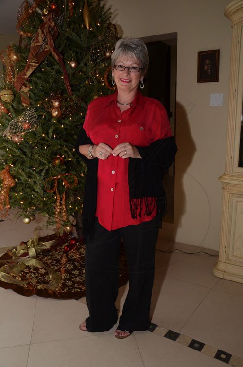 Contributed
Lorna Phillips and Manley Nicholson's Xmas Party on December 11, 2011.
Jeanette Langford is decked out for the Yuletide season.
