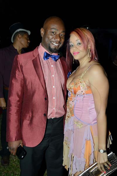 Rudolph Brown/Photographer
Garth Walker and his wife Kimisha pose at the Luminous new year's Eve party at Hope Gardens on Tuesday, December 31, 2013