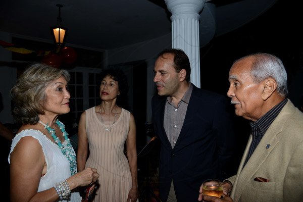 Winston Sill/Freelance Photographer
Robert MacMillan host Farewell Party for outgoing German Ambassadopr Josef Beck and his wife Gudrun, held at West Kings  House Road on Saturday night July 5, 2014.