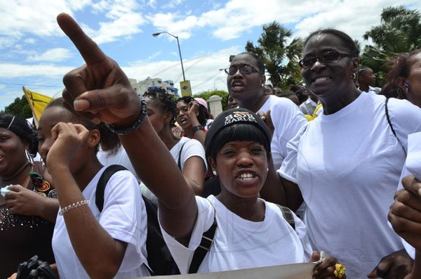 Rudolph Brown/Photographer
March and Rally for child's rights, awareness and protection in Jamaica from Bustamante Hospital to Emancipation Park on Tuesday, May 1-2012