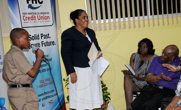 Winston Sill/Freelance Photographer
Manpower and Maintenance Services Limited (MMS) GSAT Scholarship Awards Presentation, held at Manpower Centre, Eureka Road on Friday September 6, 2013.
Here are Romaine Hunter (left); Belva Goodwin (centre); Rev. Miranda Sutherland (second right); and Audrey Hinchcliffe (right).
NOTE:----For reporter Sasha Walters-Gregory.