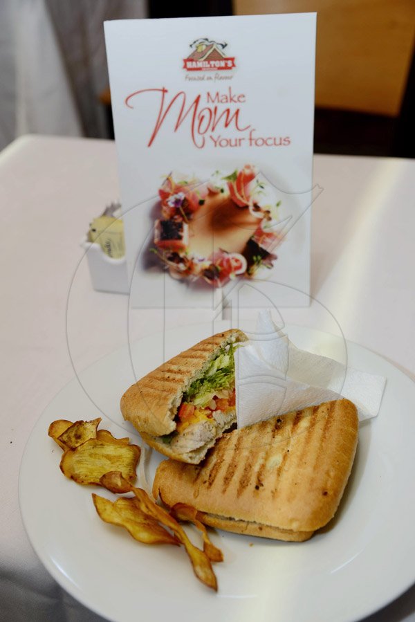 Rudolph Brown/Photographer
Hamilton smoked chicken breast Paninis at Susie's Cafe Mother's Day Brunch on Sunday, May 11, 2014