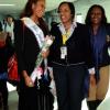 Winston Sill/Freelance Photographer
Miss Jamaica World 2013 and Miss World Caribbean Gina Hargitay return from Miss World Contest, at Norman Manley International Airport on Monday October 14, 2013.