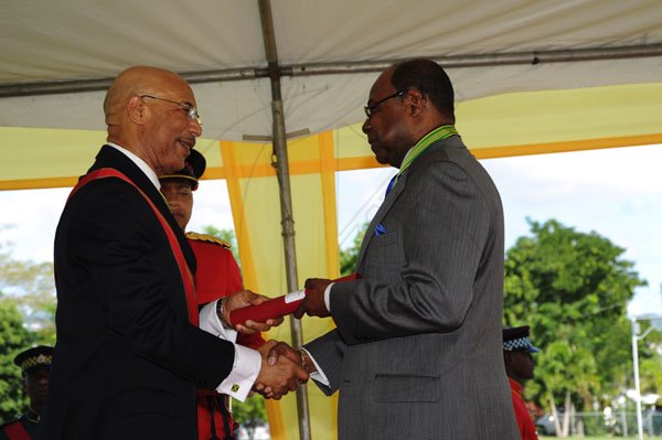 Ricardo Makyn/Staff Photographer
Ceremony of investiture and presentation of National Honours and awards 2012 at Kings House on Monday 15.10.2012