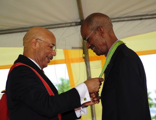 Ricardo Makyn/Staff Photographer
Ceremony of investiture and presentation of National Honours and awards 2012 at Kings House on Monday 15.10.2012