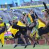 Ricardo Makyn/Staff Photographer
Performers at the openning ceremony for the Supreme Ventures JAAA National Senior Championship at the National Stadium  on Friday 29.6.2012