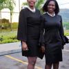 Ashley Anguin<\n>Looking lovely in black are the women of NCB - Audrey McIntosh (left) manager, NCB Private Marketing and Taniesha Roberts, NCB relationship manager.
