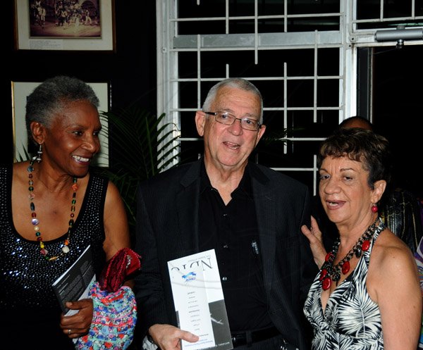 Winston Sill/Freelance Photographer
National Dance Theatre Company (NDTC) 51st Season of Dance, opening night, held at Little Theatre, Tom Redcam Drive on Friday night July 26, 2013. Here are Mrs. Ronald Thwaites?? (left); Minister Ronald Thwaites (centre); and Bridget Spaulding (right).